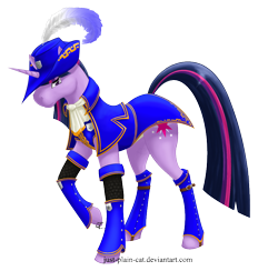 Size: 862x841 | Tagged: safe, artist:just-plain-cat, derpibooru import, twilight sparkle, costume, monster hunter, parody