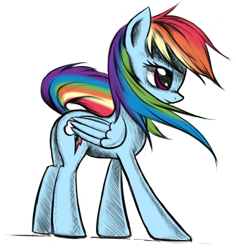 Size: 506x536 | Tagged: safe, artist:coco, artist:fajeh, rainbow dash, pegasus, pony, simple background, solo, transparent background, windswept mane