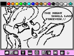 Size: 800x600 | Tagged: safe, artist:bseller293, princess luna, alicorn, pony, mario paint, nintendo, solo