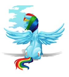 Size: 1024x1132 | Tagged: safe, artist:garyye, rainbow dash, pegasus, pony, back, solo, window