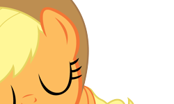 Size: 1800x1080 | Tagged: safe, artist:shadyhorseman, applejack, earth pony, pony, close-up, kissing, smooch, solo