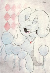 Size: 675x975 | Tagged: safe, artist:slightlyshade, derpibooru import, trixie, pony, unicorn, female, mare, solo, traditional art