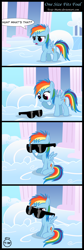 Size: 800x2376 | Tagged: safe, artist:toxic-mario, rainbow dash, pegasus, pony, cloudsdale, comic, sunglasses