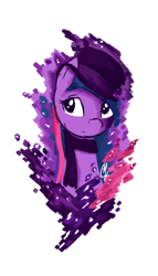 Size: 800x1400 | Tagged: safe, artist:ppdraw, derpibooru import, twilight sparkle, pony, unicorn, female, hat, horn, mare, purple coat, purple mane, solo