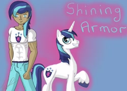 Size: 2100x1500 | Tagged: safe, artist:monakaliza, shining armor, human, human ponidox, humanized