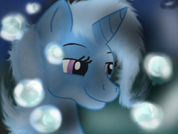 Size: 640x480 | Tagged: safe, artist:fierceflash, derpibooru import, trixie, pony, unicorn, female, magic, mare, smiling, solo