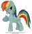 Size: 1120x1190 | Tagged: safe, artist:tiffanymarsou, rainbow dash, pegasus, pony, blue coat, blue wings, female, mare, multicolored mane, paper art, simple background, smiling, solo