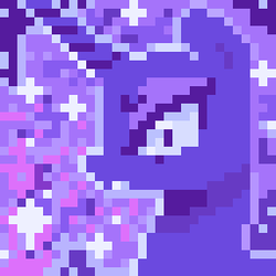 Size: 256x256 | Tagged: safe, artist:darkflame75, princess luna, alicorn, pony, female, horn, mare, pixel art, solo