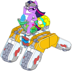 Size: 813x803 | Tagged: safe, artist:terry, derpibooru import, twilight sparkle, pony, unicorn, female, horn, mare, purple coat, purple mane, quad vehicle, solo