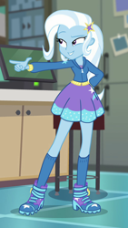 Size: 502x891 | Tagged: safe, derpibooru import, screencap, trixie, better together, equestria girls, forgotten friendship, clothes, cropped, dress, female, solo