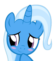 Size: 2800x3102 | Tagged: safe, artist:kuren247, derpibooru import, trixie, pony, unicorn, blushing, cute, diatrixes, female, mare, simple background, solo, transparent background, vector