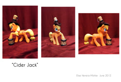 Size: 900x612 | Tagged: safe, applejack, pony, cider, custom, irl, photo, solo, toy