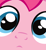 Size: 7921x8690 | Tagged: safe, artist:necronomiconofgod, part of a set, pinkie pie, earth pony, pony, absurd resolution, close up series, close-up, extreme close up, fourth wall, meme, ponk, solo, stare, vector