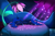 Size: 3000x2000 | Tagged: safe, artist:discosweetruletik, princess luna, alicorn, pony, do princesses dream of magic sheep, scene interpretation, sleeping, solo, speedpaint