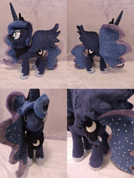 Size: 899x1198 | Tagged: safe, artist:little-broy-peep, princess luna, irl, photo, plushie, solo