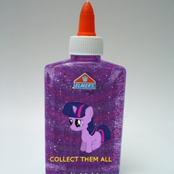 Size: 500x500 | Tagged: safe, derpibooru import, twilight sparkle, glue, glue bottle, implied death