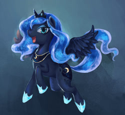 Size: 1200x1100 | Tagged: safe, artist:student13, princess luna, alicorn, pony, female, horn, mare, pixiv, solo