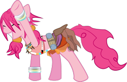 Size: 2776x1795 | Tagged: safe, artist:halotheme, pinkie pie, earth pony, pony, female, final fantasy, mare, parody, pink coat, pink mane