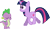 Size: 10411x6000 | Tagged: safe, artist:emper24, derpibooru import, spike, twilight sparkle, unicorn twilight, dragon, pony, unicorn, absurd resolution, duo, eyes closed, female, male, mare, simple background, transparent background