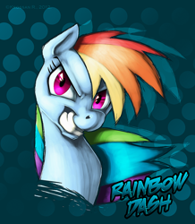 Size: 800x918 | Tagged: safe, artist:krossan, rainbow dash, pegasus, pony, blue mane, female, mare, multicolored mane