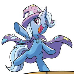 Size: 1500x1500 | Tagged: safe, artist:tonyfleecs, derpibooru import, edit, idw, trixie, pony, unicorn, nightmare knights, spoiler:comic, spoiler:comicnightmareknights02, background removed, cropped, cute, diatrixes, female, mare, simple background, solo, transparent background