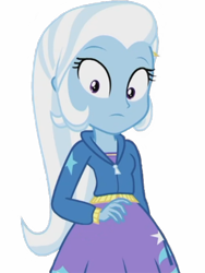 Size: 1536x2048 | Tagged: safe, derpibooru import, edit, edited screencap, editor:lonely fanboy48, screencap, trixie, better together, equestria girls, background removed, clothes, cute, diatrixes, hoodie, looking at you, shocked