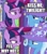 Size: 500x562 | Tagged: safe, derpibooru import, edit, edited screencap, screencap, trixie, twilight sparkle, twilight sparkle (alicorn), alicorn, pony, no second prances, caption, comic, female, image macro, lesbian, meme, screencap comic, shipping, text, trixie yells at everything, twixie