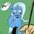 Size: 1000x1000 | Tagged: safe, artist:sozglitch, derpibooru import, trixie, pony, unicorn, blushing, female, mare