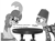 Size: 900x662 | Tagged: safe, artist:kuren247, derpibooru import, pinkie pie, twilight sparkle, earth pony, pony, black and white, grayscale, the three stooges