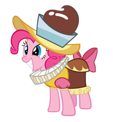 Size: 3000x3231 | Tagged: safe, artist:sidorovich, chancellor puddinghead, pinkie pie, earth pony, pony, high res, simple background, transparent background, vector