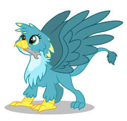 Size: 790x749 | Tagged: safe, artist:dosey--doe, derpibooru import, oc, oc only, oc:wendy wrenches, griffon, female, griffon oc, looking up, simple background, solo, transparent background, wrench