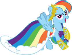 Size: 6000x4608 | Tagged: safe, artist:pegasus-drake, rainbow dash, pegasus, pony, absurd resolution, clothes, dress, gala dress