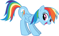 Size: 2646x1620 | Tagged: safe, artist:sircinnamon, rainbow dash, pegasus, pony, the cutie pox, fun pose, simple background, transparent background, vector