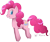 Size: 963x803 | Tagged: safe, artist:roslik, pinkie pie, earth pony, pony, female, mare, pink coat, pink mane, simple background, solo, transparent background