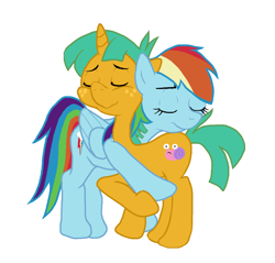 Size: 1402x1339 | Tagged: safe, artist:kyojiogami, rainbow dash, snails, pegasus, pony, female, male, rainsnail, shipping, straight