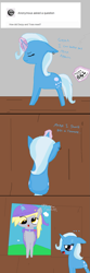 Size: 641x1920 | Tagged: safe, artist:thegreatandpowerfulderpsie, derpibooru import, derpy hooves, trixie, pegasus, pony, unicorn, ..., 1000 hours in ms paint, ask, comic, dialogue, female, magic, mare, telekinesis, tumblr