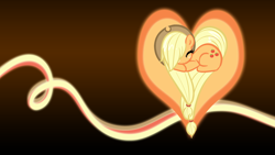 Size: 1920x1080 | Tagged: safe, artist:sirpayne, applejack, earth pony, pony, heart pony, solo, vector, wallpaper