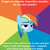 Size: 800x800 | Tagged: safe, rainbow dash, pegasus, pony, advice meme, blue mane, female, mare, meme, multicolored mane