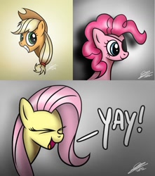 Size: 1190x1344 | Tagged: safe, artist:dori-to, applejack, fluttershy, pinkie pie, earth pony, pegasus, pony, female, mare