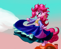 Size: 1280x1024 | Tagged: safe, artist:snus-kun, pinkie pie, pony, friendship is witchcraft, bipedal, gypsy pie, romani