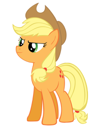 Size: 3544x5000 | Tagged: safe, artist:ninjamissendk, applejack, earth pony, pony, simple background, solo, transparent background, vector