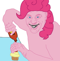 Size: 800x816 | Tagged: safe, pinkie pie, earth pony, pony, 1000 hours in ms paint, ainsley harriott, meme, ms paint