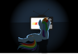 Size: 2045x1415 | Tagged: safe, artist:battlefieldbrony, rainbow dash, pegasus, pony, fanfic:my little dashie, nascar, reference, television