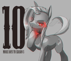 Size: 800x688 | Tagged: safe, artist:tc, derpibooru import, trixie, pony, unicorn, alicorn amulet, countdown, female, glowing eyes, mare, solo