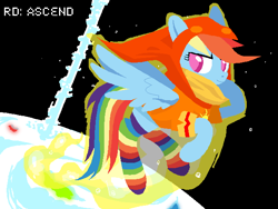 Size: 640x480 | Tagged: safe, artist:brokepegasus, rainbow dash, god tier, god tiers, hero of light, homestuck, solo