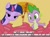 Size: 773x578 | Tagged: safe, derpibooru import, edit, edited screencap, screencap, spike, twilight sparkle, dragon, pony, unicorn, lesson zero, caption, cupcake, duo, female, food coloring, image macro, implied poop, male, mare, vulgar