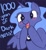 Size: 600x649 | Tagged: artist needed, safe, princess luna, alicorn, pony, absurdly cute and evil, filly, solo, woona