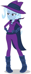 Size: 976x2270 | Tagged: safe, artist:punzil504, derpibooru import, edit, mare do well, trixie, equestria girls, clothes, cosplay, costume, crossover, darkwing duck, simple background, transparent background, vector