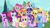 Size: 2556x1432 | Tagged: safe, artist:3d4d, derpibooru import, applejack, fluttershy, fuchsia blush, lavender lace, pinkie pie, rainbow dash, rarity, spike, starlight glimmer, sunset shimmer, trixie, twilight sparkle, twilight sparkle (alicorn), alicorn, pony, alicornified, equestria girls ponified, magical quartet, magical quintet, magical trio, mane eight, mane nine, mane seven, mane six, ponified, race swap