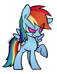 Size: 770x1000 | Tagged: source needed, useless source url, safe, artist:773her, rainbow dash, pegasus, pony, raised hoof, simple background, solo, transparent background